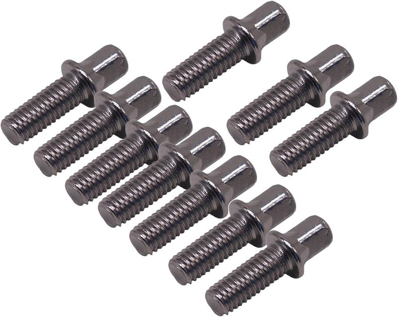 DYNWAVE 10 Pieces Drum Tension Rods Smooth Deep Thread Strong Short Screws Percussion Hardware for Snare Drum DIY Accessories Replaces Parts, M6X15mm - Image 1
